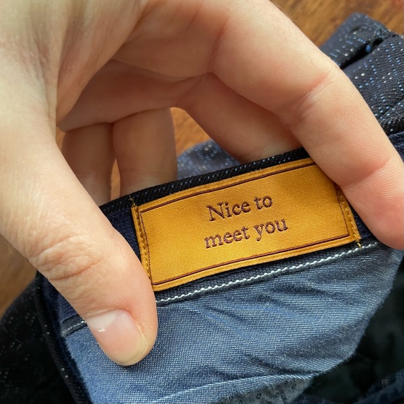 Scotch & Soda Amsterdam Couture Mott Men’s Pants Navy Blue Pleated Pattern 32 - Picture 8 of 12